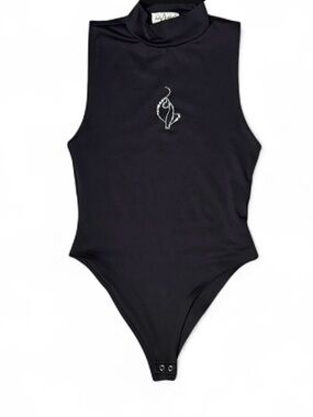 Baby Phat Forever 21 Rhinestone Mock Neck Bodysuit